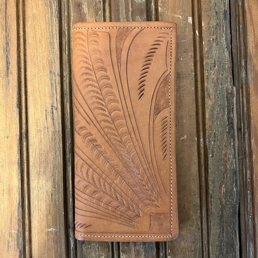Leaders in Leather checkbook rodeo wallet